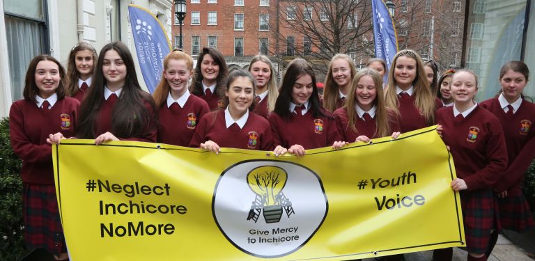 Students from Mercy Secondary School, Inchicore, Dublin 8