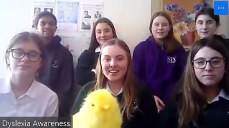 Loreto High School Beaufort, Rathfarnham pitched their idea to raise Dyslexia awareness in their school