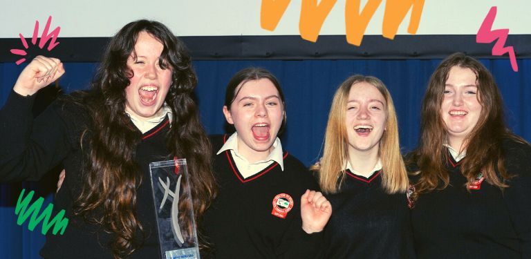 YSI Team 'Go With the Flow of your Menstrual Waves’. from Rosses Community School, Dungloe,