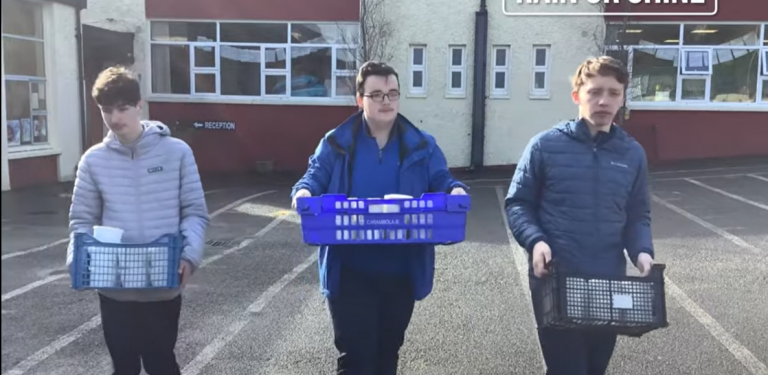 Members of The Food Fund in action delivering unused meals