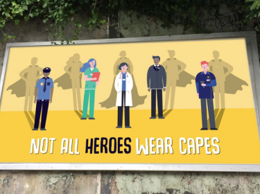 Inspiration! Not All Heroes Wear Capes Poster Campaign